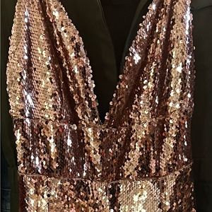 Gold Sequin Jumpsuit